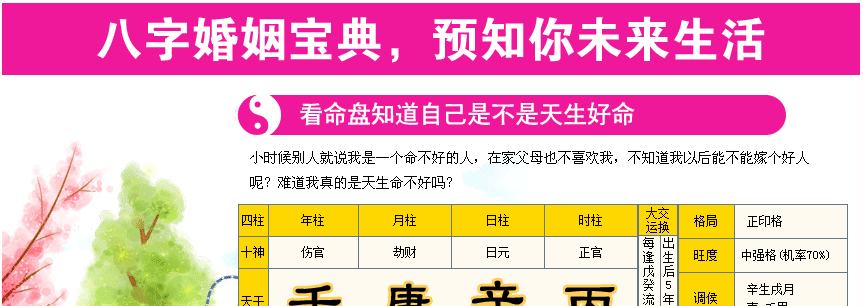 四柱八字算婚姻