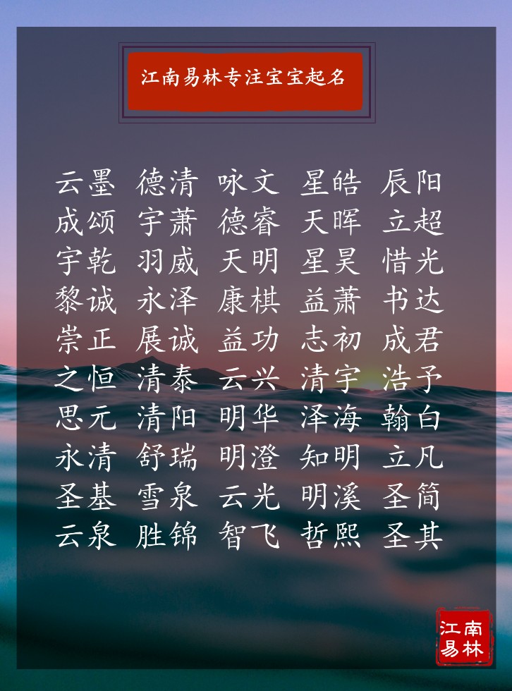 给宝宝起名字起什么好